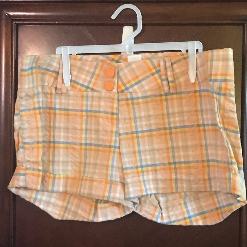 🆕 YS USA Multicolored Plaid Shorts-Large